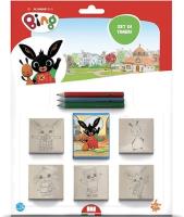 Pieczątki 5 sztuk Bing. Wydawca: Multiprint. SmakLiter.pl Opakowanie Pieczątki 5 sztuk Bing