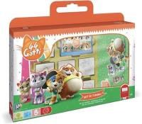 Pieczątki w walizce 7 sztuk 44 Koty. Wydawca: Multiprint. SmakLiter.pl Opakowanie Pieczątki w walizce 7 sztuk 44 Koty