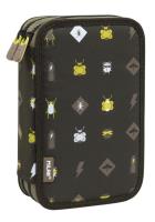 Opakowanie Piórnik 2 poz. z wyprawką Be Atomic czarny MILAN