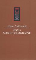 Pisma sowietologiczne. Autor: Wiktor Sukiennicki. SmakLiter.pl Okładka książki Pisma sowietologiczne
