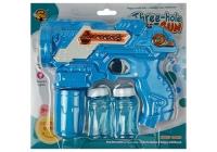 Pistolet na bańki mydlane 3 lufy dźwięk światła i dźwięk. Wydawca: Lean Toys. SmakLiter.pl Opakowanie Pistolet na bańki mydlane 3 lufy dźwięk światła i dźwięk