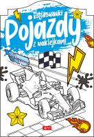 Pojazdy. Kolorowanka z naklejkami. Autor: Opracowanie zbiorowe. SmakLiter.pl Okładka książki Pojazdy. Kolorowanka z naklejkami