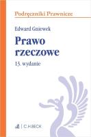 Prawo rzeczowe Podręczniki Prawnicze. Autor: Edward Gniewek. SmakLiter.pl Okładka książki Prawo rzeczowe Podręczniki Prawnicze