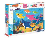 Puzzle 104 Maxi Super Kolor Baby Shark. Wydawca: Clementoni. SmakLiter.pl Opakowanie Puzzle 104 Maxi Super Kolor Baby Shark
