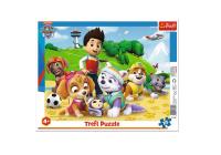 Opakowanie Puzzle ramkowe 25 Psi Patrol na tropie TREFL