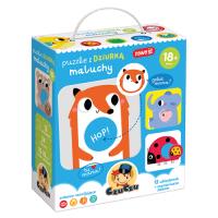 Puzzle z dziurką Maluchy. Wydawca: Bright Junior Media Justyna Han. SmakLiter.pl Opakowanie Puzzle z dziurką Maluchy