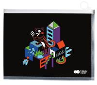 Opakowanie Teczka B5 PP z suwakiem Me&City mix HAPPY COLOR