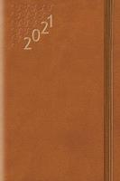 Opakowanie Terminarz 2021 B7 Flex z gumką brązowy