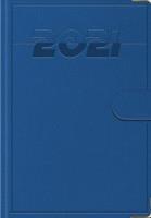 Opakowanie Terminarz 2021 B7 Lux z zapinką niebieski