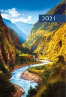 Opakowanie Terminarz 2021 B7 Mały Kolorowy Zachód słońca