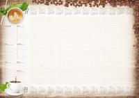 Opakowanie Terminarz Planer 2021 A2 z listwą MiP Kawa