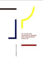 The Values and Valuation of Modern and... Autor: Joanna Kiliszek. SmakLiter.pl Okładka książki The Values and Valuation of Modern and..