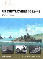 US Destroyers 1942-45. Autor: McComb Dave. SmakLiter.pl Okładka książki US Destroyers 1942-45
