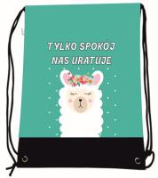 Worek szkolny plecak WR1052 Lama MESIO. Wydawca: MESIO.PL. SmakLiter.pl Opakowanie Worek szkolny plecak WR1052 Lama MESIO