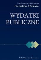 Wydatki publiczne. Autor: Owsiak Stanisław. SmakLiter.pl Okładka książki Wydatki publiczne