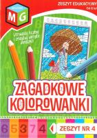 Zagadkowe Kolorowanki nr 4. Autor: Opracowanie zbiorowe. SmakLiter.pl Okładka książki Zagadkowe Kolorowanki nr 4