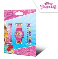 Opakowanie Zegarek elektroniczny + bransoletki Księżniczki