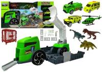 Zestaw ciężarówka z dinozaurami transporter. Wydawca: Lean Toys. SmakLiter.pl Opakowanie Zestaw ciężarówka z dinozaurami transporter