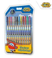 Opakowanie Zestaw długopisów żelowych 12 kol. Super Wings