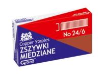 Opakowanie Zszywki miedziane 24/6 (1000szt*10) GRAND