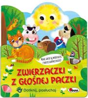 Zwierzaczki z głośnej paczki. Autor: Kwiecińska Mirosława. SmakLiter.pl Okładka książki Zwierzaczki z głośnej paczki