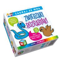 Zwierzaki rozrabiaki- gra 'Pamięć'. Wydawca: MULTIGRA. SmakLiter.pl Opakowanie Zwierzaki rozrabiaki- gra 'Pamięć'