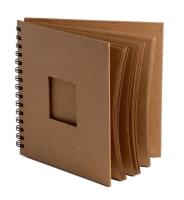 Opakowanie Album na spirali z okienkiem 30K brązowe Eco