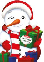 Okładka książki Bałwanek. Kolorowanka z naklejkami. Wykrojnik