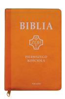 Biblia pierwszego Kościoła z paginat. żółta. Autor: ks. prof.. Remigiusz Popowski SDB. SmakLiter.pl Okładka książki Biblia pierwszego Kościoła z paginat. żółta