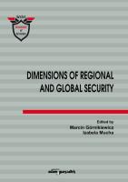 Okładka książki Dimensions of Regional and Global Security