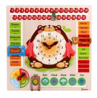 Opakowanie Drewniany kalendarz i zegar