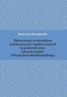 Okładka książki Ekwiwalenty w słownikach zniemczających i spolszczających na podstawie prac Eduarda Engela i Władysława Niedźwiedzkiego