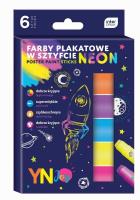 Opakowanie Farby plakatowe w sztyfcie Neon 6 kolorów