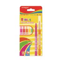 Opakowanie Flamastry Keyroad Fiber Marker neon 8 kolorów