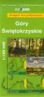 Góry Świętokrzyskie mapa turystyczna 1:120 000. Autor: Opracowanie zbiorowe. SmakLiter.pl Okładka książki Góry Świętokrzyskie mapa turystyczna 1:120 000