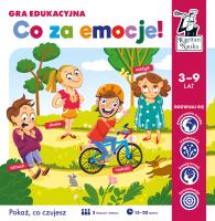 Gra edukacyjna Co za emocje! Kapitan Nauka. Autor: Hubert Bobrowski. SmakLiter.pl Okładka książki Gra edukacyjna Co za emocje! Kapitan Nauka