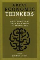 Great Economic Thinkers. Autor: Conlin Jonathan. SmakLiter.pl Okładka książki Great Economic Thinkers
