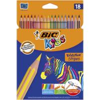 Opakowanie Kredki Eco Evolution Stripes 14+4 kolory BIC