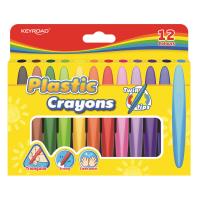 Opakowanie Kredki Keyroad woskowe Twin Tips trójkątne 12 kolorów