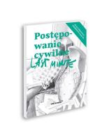 Last minute Postępowanie cywilne. Autor: Talaga Anna. SmakLiter.pl Okładka książki Last minute Postępowanie cywilne