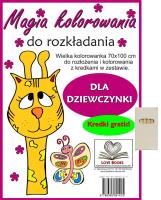 Okładka książki Magia kolorowania do rozkładania. Dla dziewczynki