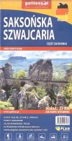 Mapa tur. - Saksońska Szwajcaria cz. zach. Autor: Opracowanie zbiorowe. SmakLiter.pl Okładka książki Mapa tur. - Saksońska Szwajcaria cz. zach