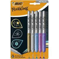 Opakowanie Marker BIC Marking Metallic Ink 5 kolorów Blister 5szt
