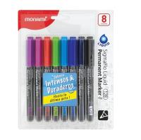 Opakowanie Marker permanentny F128 8 kolorów MONAMI