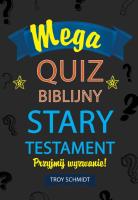 Okładka książki Mega quiz biblijny - Stary Testament