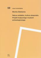 Okładka książki Natura artefaktu, kultura eksponatu
