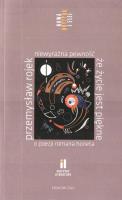 Niewyraźna pewność, że życie jest piękne. Autor: Rojek Przemysław. SmakLiter.pl Okładka książki Niewyraźna pewność, że życie jest piękne