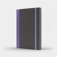 Opakowanie Notatnik A5 Pro M+ kropki szary/fioletowy