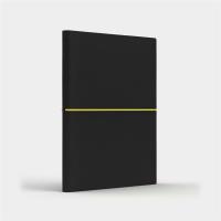 Opakowanie Notatnik B6 Fun S linia czarny/cytrynowy