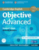 Objective Advanced Student's Book withoul answers + CD. Autor: O'Dell Felicity, Broadhead Annie. SmakLiter.pl Okładka książki Objective Advanced Student's Book withoul answers + CD
